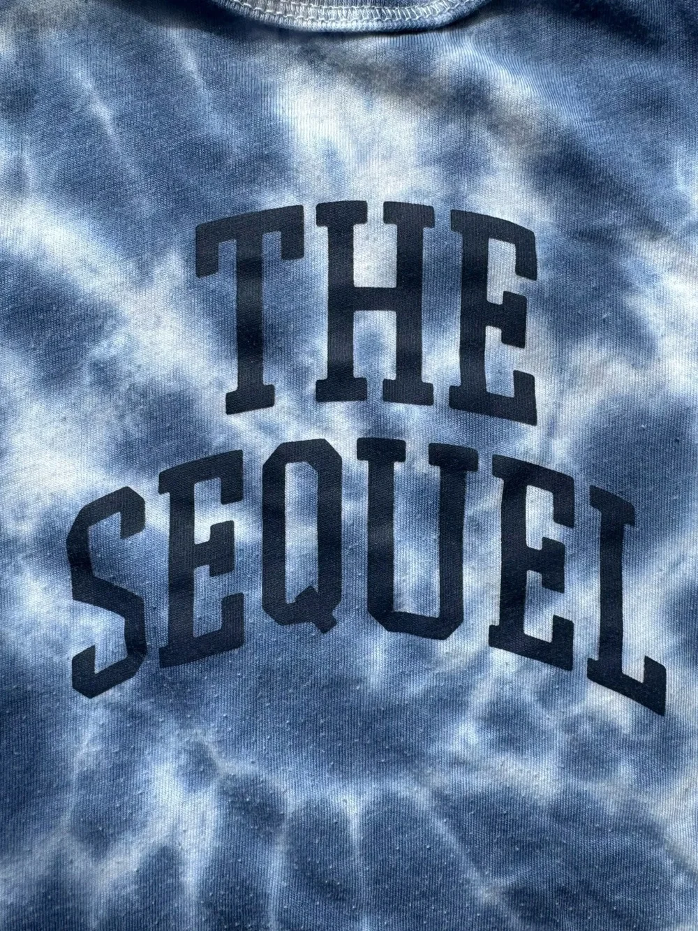 Old Navy “The Sequel” Blue Tie Dye Graphic Bodysuit 18-24M